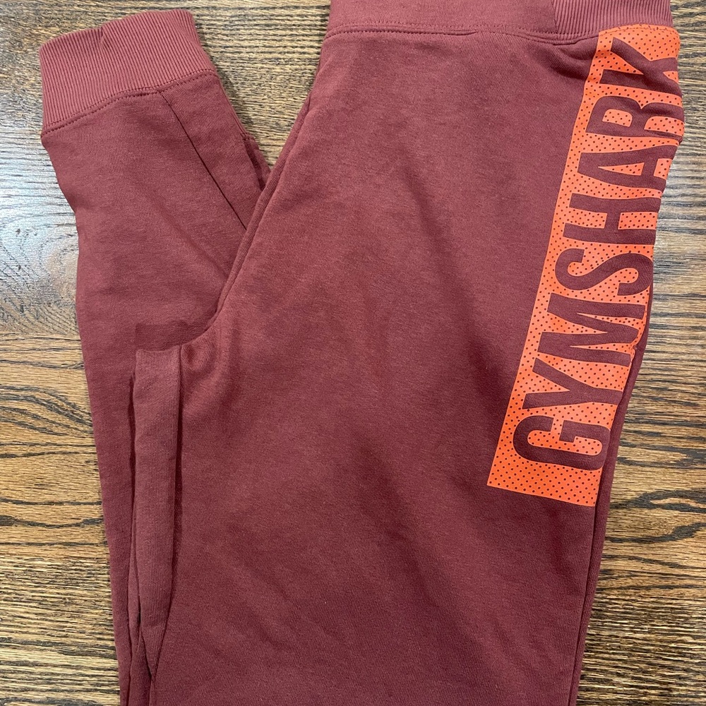 Gymshark Burgundy Joggers NWOT